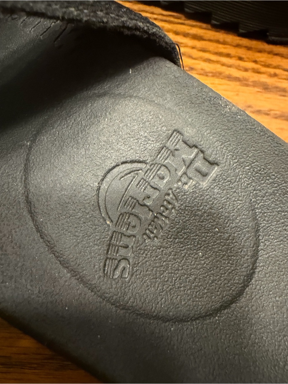 Dr. Martens Black Triple-Strap Sandals with Yellow Stitching - Picture 7 of 12